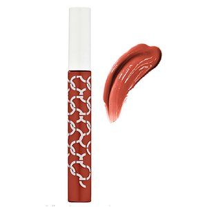 uslu airlines lip gloss 'LUX' dark coral/red gloss